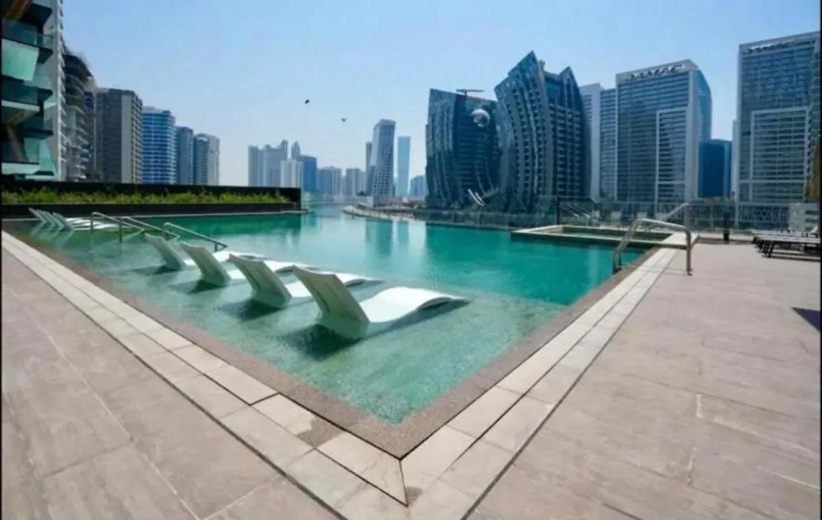 Water Front Apartment, Burj Khalifa Views Dubai Apartamento